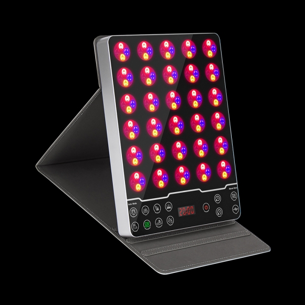 Red Light Target Therapy LED Panel for Beauty and Home Wellness Health with Build-in Controller and Leather Cover and Stand